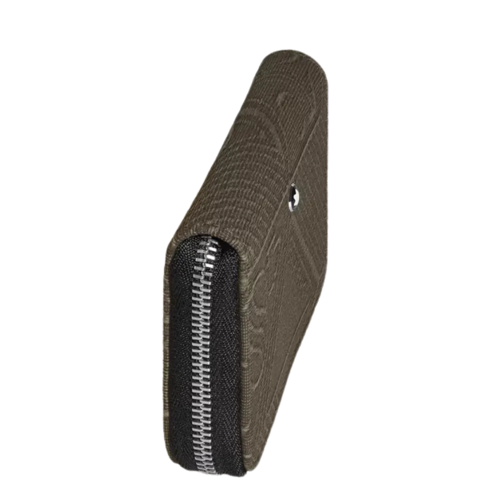 Montblanc 4810 Jacquard Mini Wallet 2cc With Zip – Khaki - Image 4