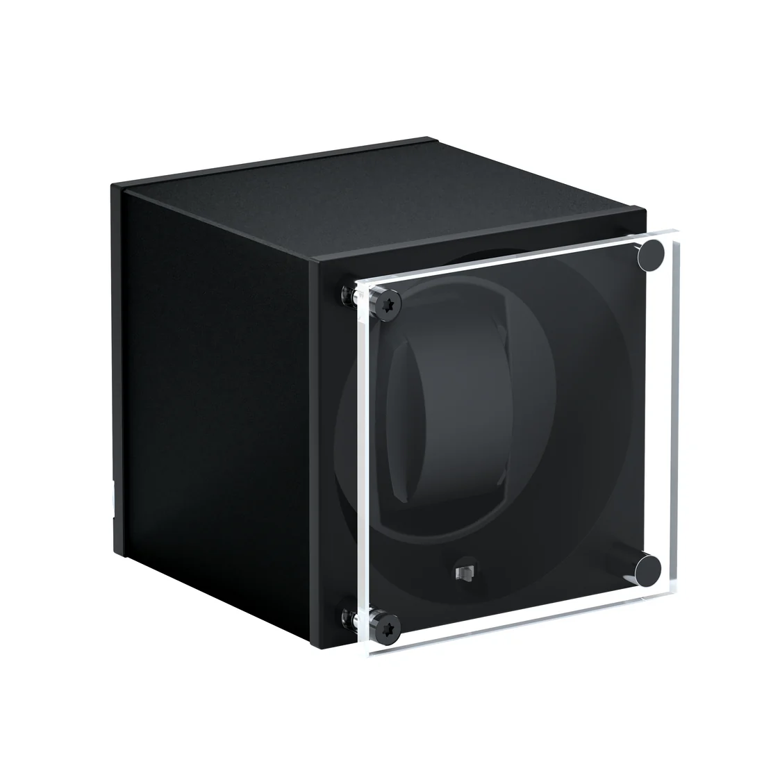 Swiss Kubik Masterbox – Aluminum Black, Single Watch Winder - Image 3