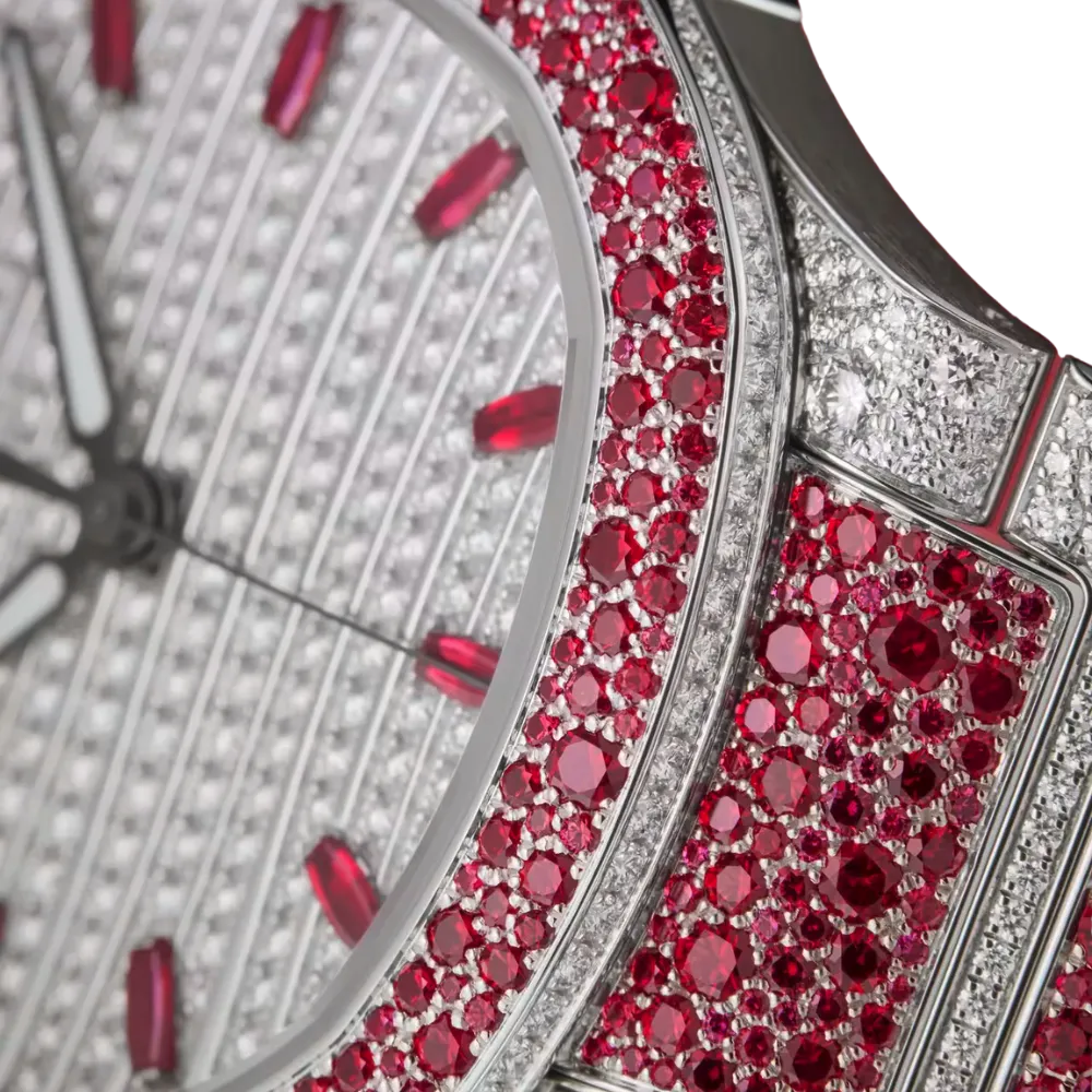 Patek Philippe Nautilus 7118/1452G 'Ladies Haute Joaillerie' White Gold Diamond Ruby Set - Image 4