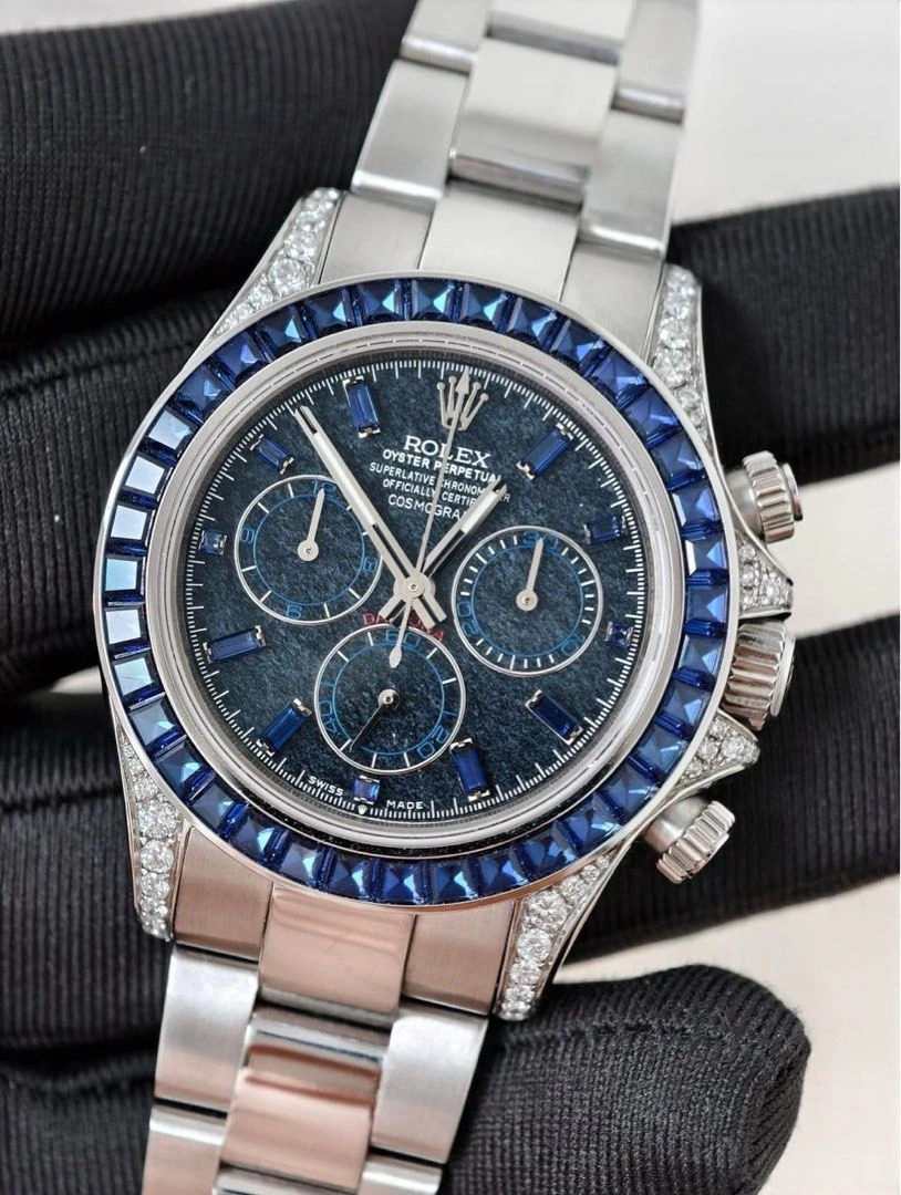 Rolex Cosmograph Daytona – White Gold & Sapphire Bezel – Ref. 126599TSA - Image 2