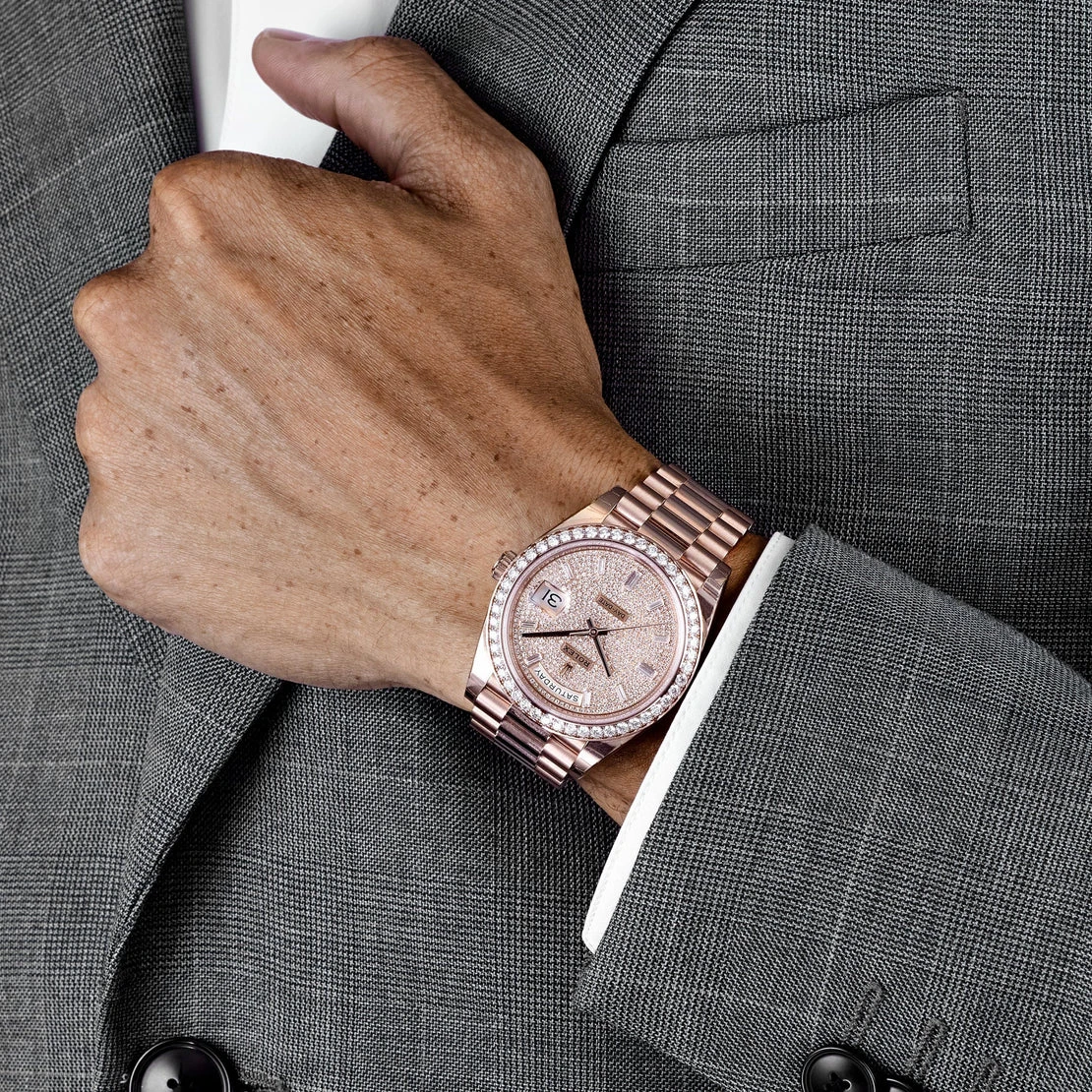 Rolex Day-Date 40 228345RBR Rose Gold Diamond Dial Diamond Bezel - Image 4